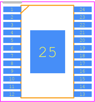 IS32FL3726A - Lumissil Microsystems PCB footprint - Small Outline Packages - Small Outline Packages - TSSOP-24