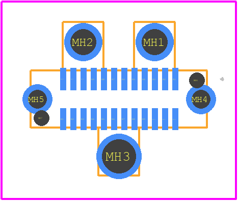 218847-0001 - Molex PCB footprint - Other - Other - 218847-0001-5