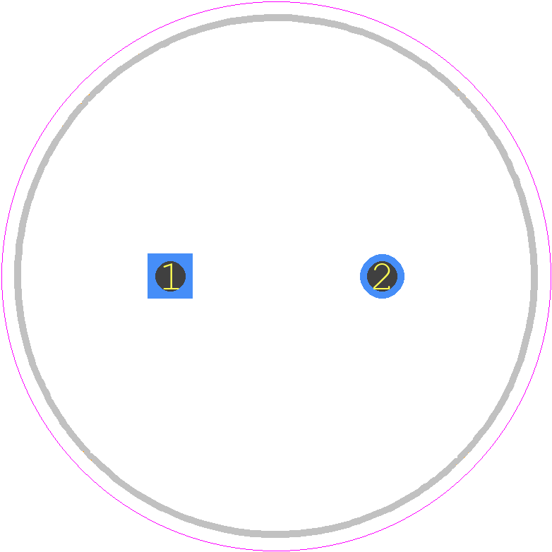 PF2W121MNN1845 - ELITE PCB footprint - Capacitor, Polarized Radial Diameter - Capacitor, Polarized Radial Diameter - 18mm x 45mm