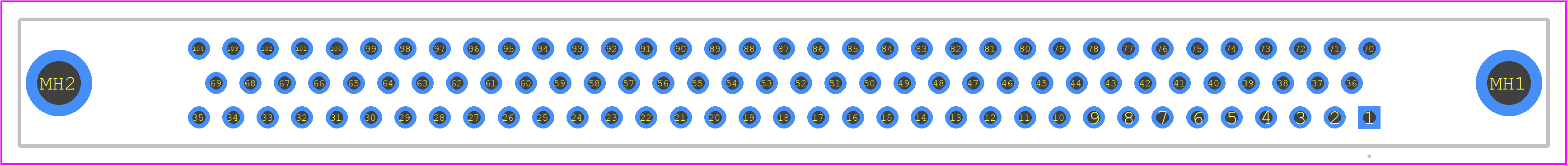 RM322-104-212-2900 - Molex PCB footprint - Other - Other - RM322-104-212-2900-1