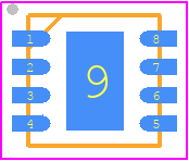 SIT1042QTK/3 - SIT(core force) PCB footprint - Small Outline No-lead - Small Outline No-lead - SIT1042QTK/3