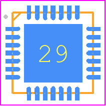 GD32F330G8U6 - GD PCB footprint - Quad Flat No-Lead - Quad Flat No-Lead - QFN28