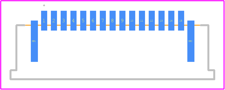 SFW15R-2STE1LF - Amphenol PCB footprint - Other - Other - SFW15R-2STE1LF-2