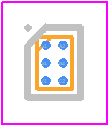 LQ05041RCS6 - LITTELFUSE PCB footprint - BGA - BGA - 6 Bumps WLCSP