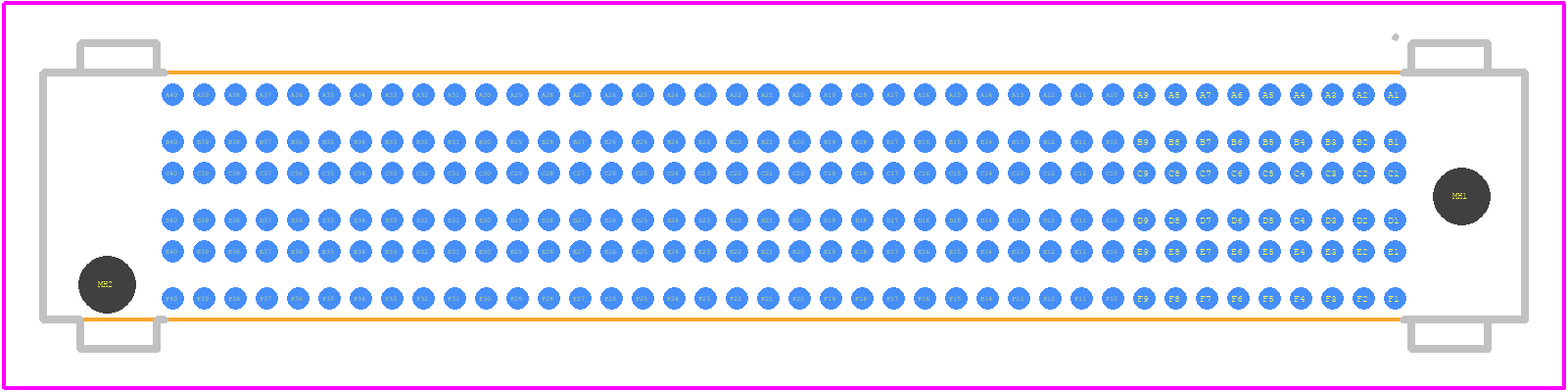 SEAM8-40-S05.0-S-06-3 - SAMTEC PCB footprint - Other - Other - SEAM8-40-S05.0-S-06-3-1