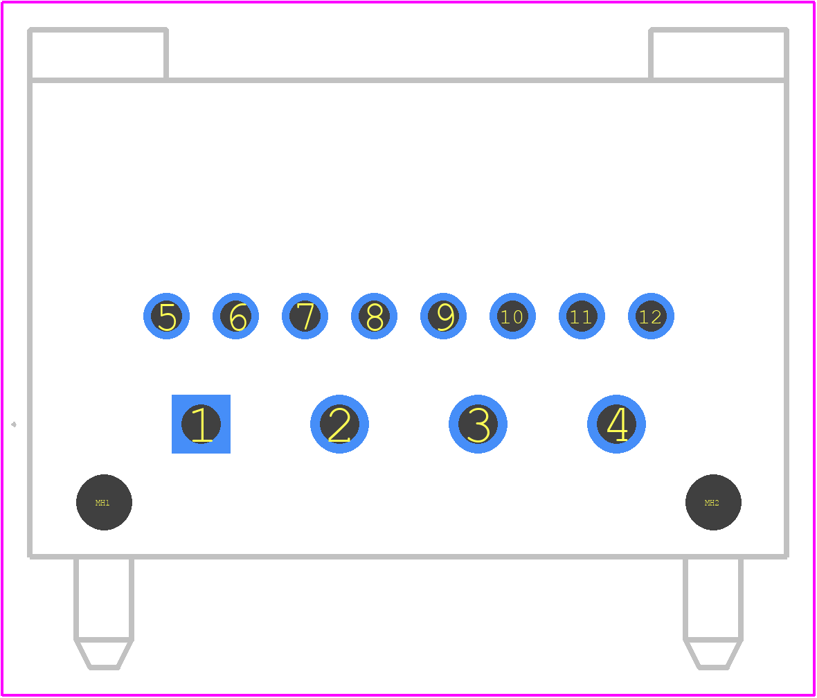 1-2321709-1 - TE Connectivity PCB footprint - Other - Other - 1-2321709-1-3