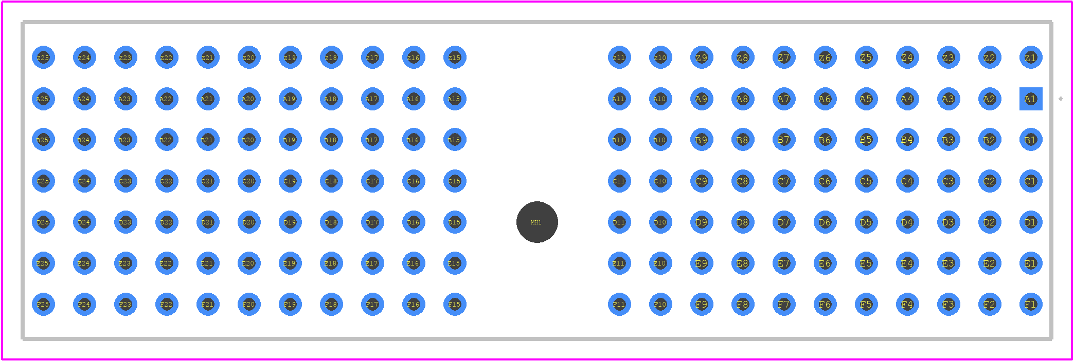 054528 - ERNI PCB footprint - Other - Other - 054528-2