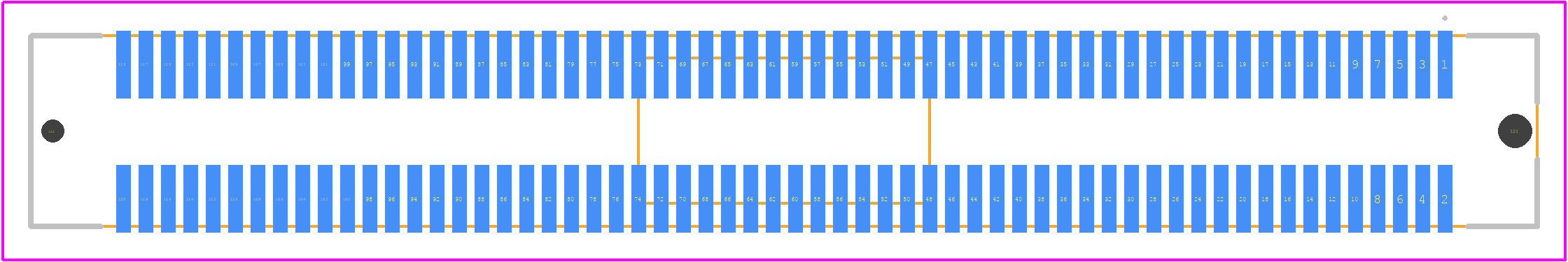 61082-123402LF - Amphenol PCB footprint - Other - Other - 61082-123402LF-2
