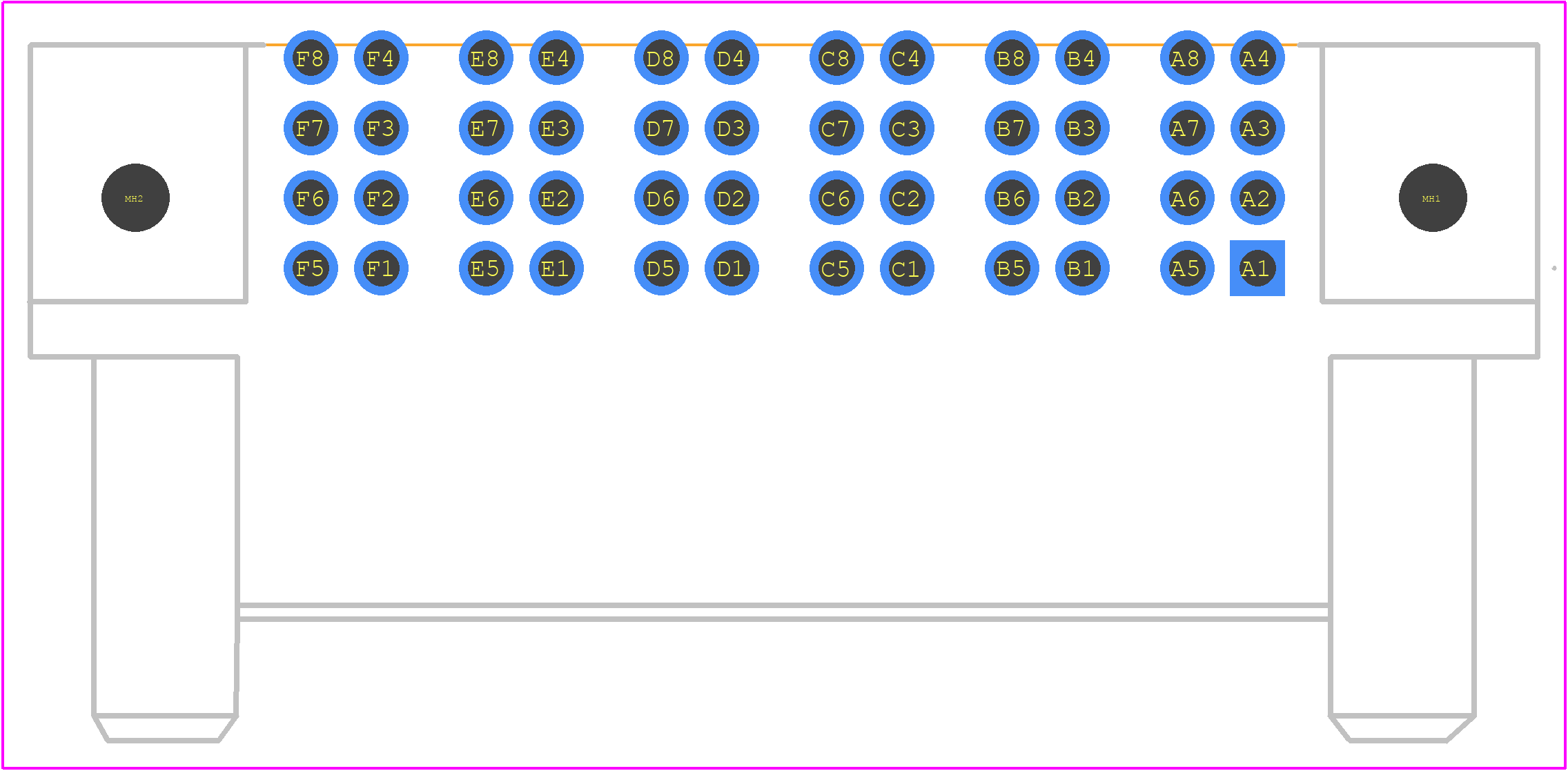 PES-06-01-S-RA-LC - SAMTEC PCB footprint - Other - Other - PES-06-01-S-RA-LC-2