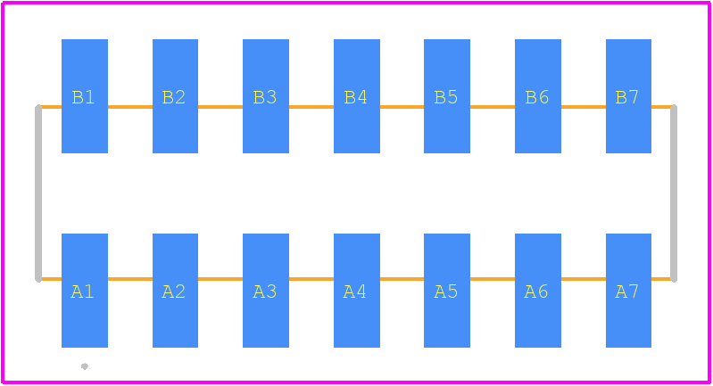 54202-G0807LF - Amphenol PCB footprint - Other - Other - 54202-G0807LF-2