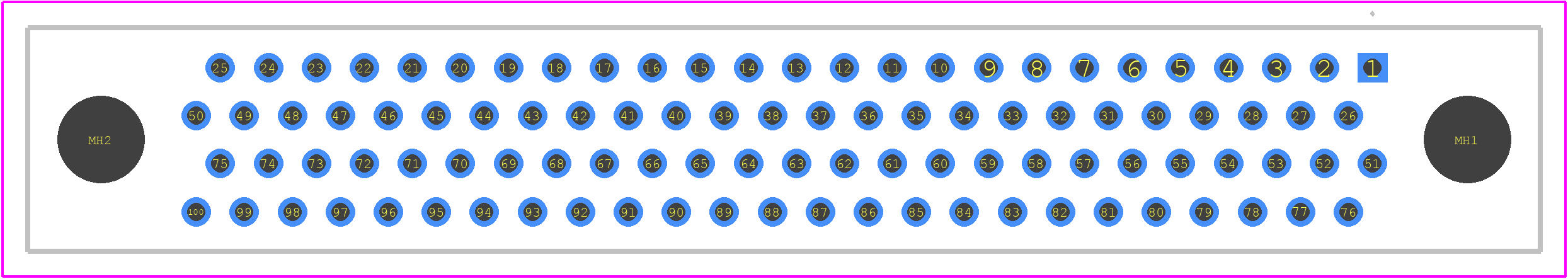 RC422-100-301-3900 - AirBorn PCB footprint - Other - Other - RC422-100-301-3900-1