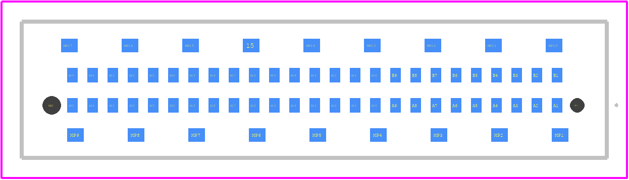 254877-E - ERNI PCB footprint - Other - Other - 254877-E-3