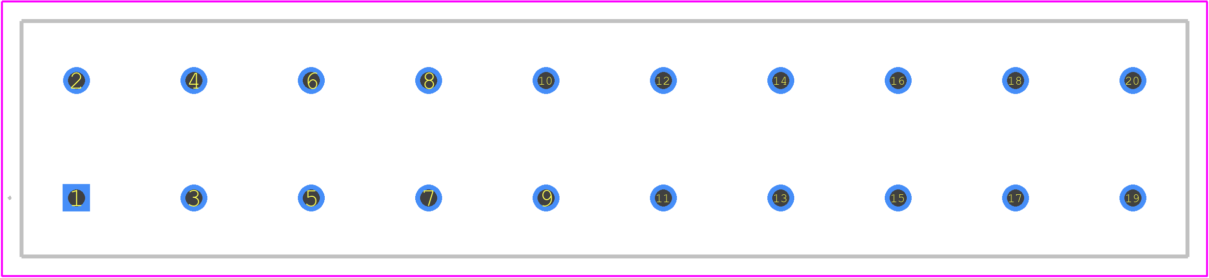 63.9364-22 - STAUBLI PCB footprint - Other - Other - 63.9364-22-2