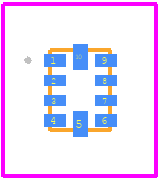 PSMUX136ZUAEX - Diodes Incorporated PCB footprint - Other - Other - PSMUX136ZUAEX
