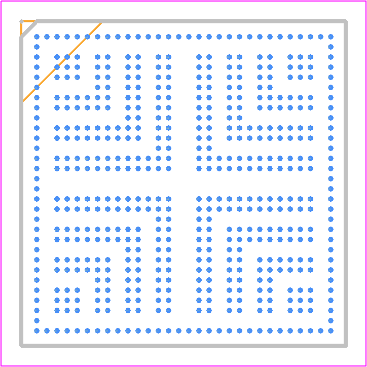 MPFS250T-FCSG536I - Microchip PCB footprint - BGA - BGA - FCSG536