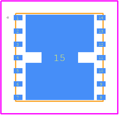 TQP9218 - Qorvo PCB footprint - Other - Other - 14 Pin 7 x 7 mm Leadless SMT