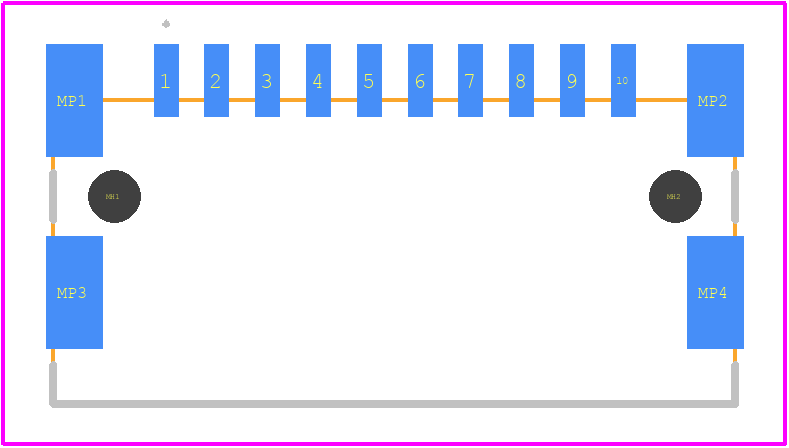 515944-E - TE Connectivity PCB footprint - Other - Other - 515944-E-2