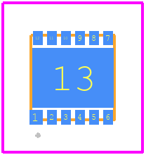 DML3012LDC-7 - Diodes Incorporated PCB footprint - Other - Other - DML3012LDC-7-1