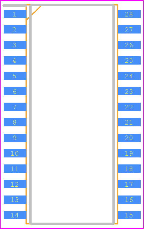 BF7612CM28-SJLX - BYD PCB footprint - Small Outline Packages - Small Outline Packages - BF7612CM28-SJLX