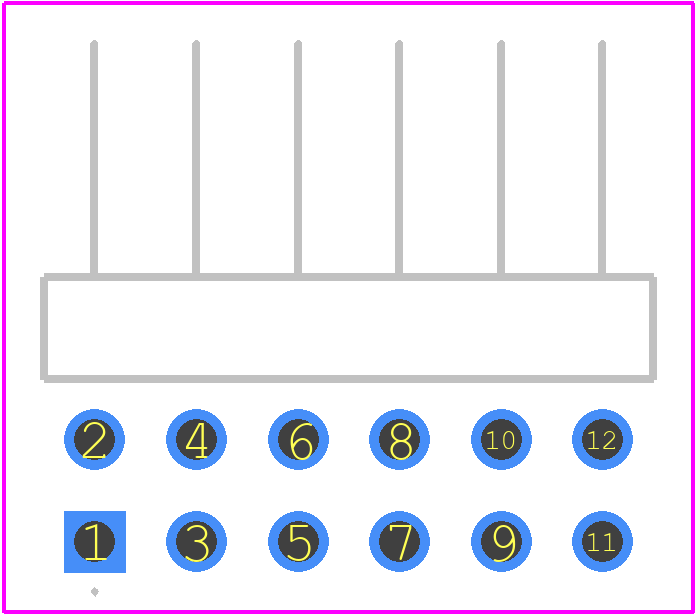 68021-112HLF - Amphenol PCB footprint - Other - Other - 68021-112HLF-1