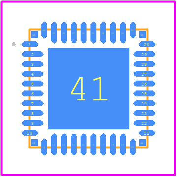 MPF5030BMMA4ES - NXP PCB footprint - Other - Other - HVQFN40_(SOT618-18(D))
