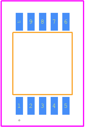 NTMJST2D6N08HTXG - onsemi PCB footprint - Other - Other - TCPAK10 5.1x7.5, 1.0P CASE 760AG ISSUE D