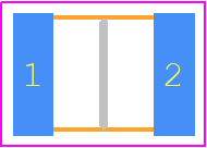 0ZCH0110AF2E - Bel Circuit Protection PCB footprint - Fuses Chip - Fuses Chip - 0ZCH0110AF2E