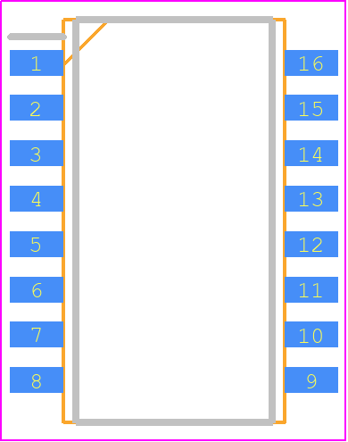 GDH08S04 - TE Connectivity PCB footprint - Small Outline Packages - Small Outline Packages - GDH08S04