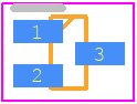 SI3134KEA-13P - MCC PCB footprint - SOT23 (3-Pin) - SOT23 (3-Pin) - SOT-523+-