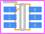 TP182A3-CR - 3Peak Incorporated PCB footprint - SOT23 (6-Pin) - SOT23 (6-Pin) - TP182A3-CR