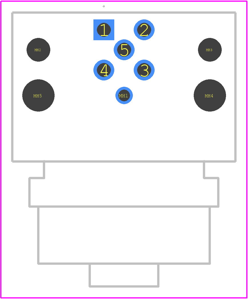 1239689 - Phoenix Contact PCB footprint - Other - Other - 1239689-5
