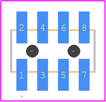 TW-04-09-L-D-190-SM-A-M - SAMTEC PCB footprint - Other - Other - TW-04-09-L-D-190-SM-A-M-2