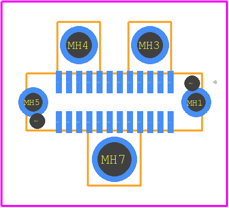 GSB3CN1130DSHR - Amphenol PCB footprint - Other - Other - GSB3CN1130DSHR-1