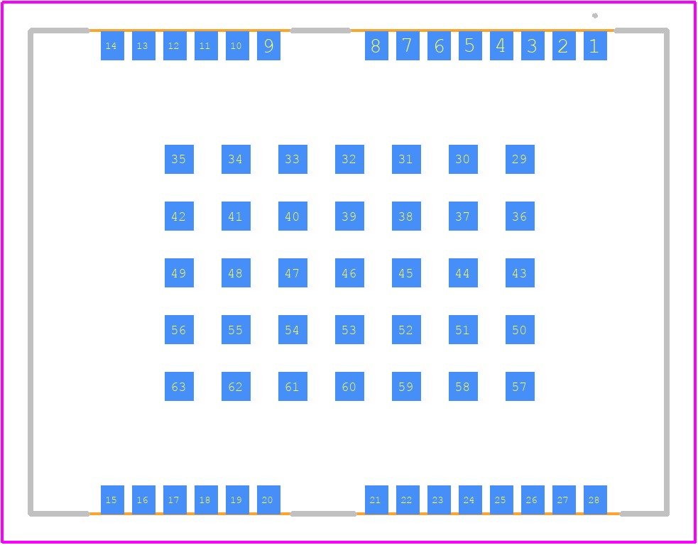 LEA-F9T-10B - u-blox PCB footprint - Other - Other - 28-SMD