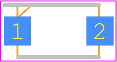 LS2B - SURGE PCB footprint - Small Outline Diode Flat Lead - Small Outline Diode Flat Lead - SMAF
