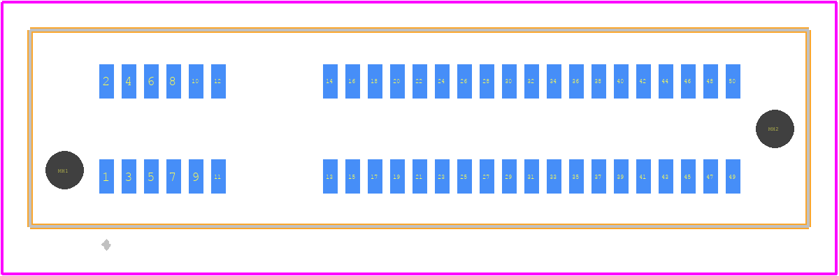 HSEC8-125-01-L-DV-A - SAMTEC PCB footprint - Other - Other - HSEC8-125-01-L-DV-A-2