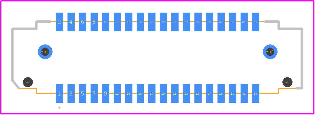 T1M-18-GF-DV-K - SAMTEC PCB footprint - Other - Other - T1M-18-GF-DV-K-2