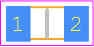 BVR1206-11PFR - Bourns PCB footprint - Varistors Chip - Varistors Chip - BVR1206-11PFR