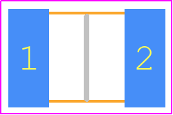 BVR1812-10R - Bourns PCB footprint - Varistors Chip - Varistors Chip - BVR1812-10R