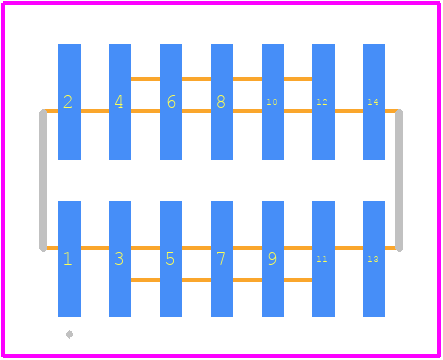 SPH2000BSMT-1,27-14 - Summit Electronics PCB footprint - Other - Other - SPH2000BSMT-1,27-14-1