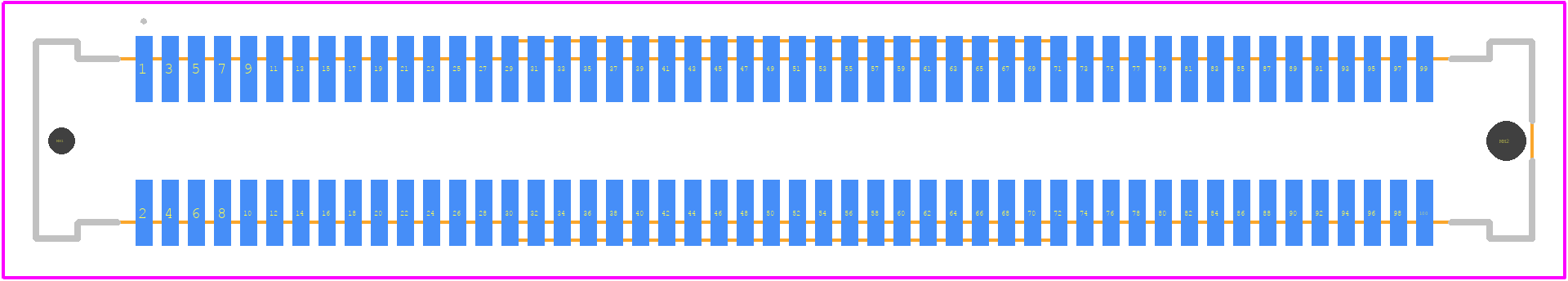 10144518-104802LF - Amphenol PCB footprint - Other - Other - 10144518-104802LF-1