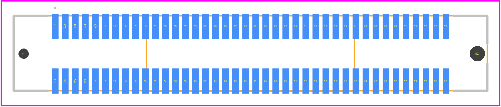 10144518-082802LF - Amphenol PCB footprint - Other - Other - 10144518-082802LF