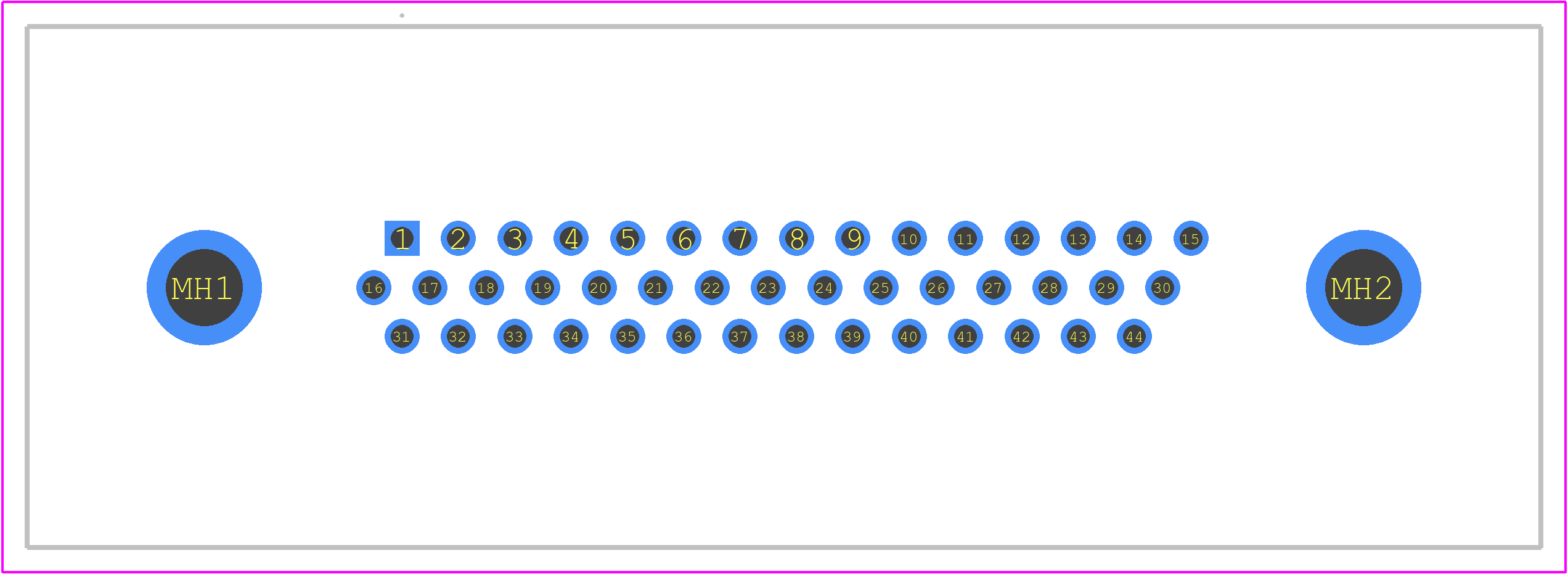 15-000513 - CONEC PCB footprint - Other - Other - 15-000513-1