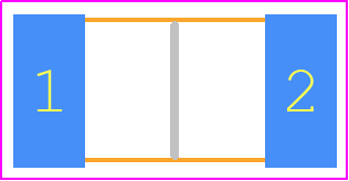 LR122WF100MT4E - ROYALOHM PCB footprint - Resistor Chip - Resistor Chip - LR12