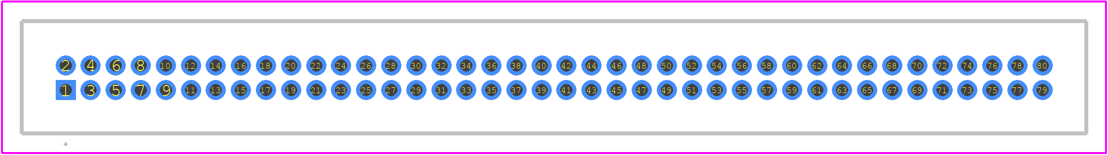 TFM-140-01-S-D . - SAMTEC PCB footprint - Other - Other - TFM-140-01-S-D .-3