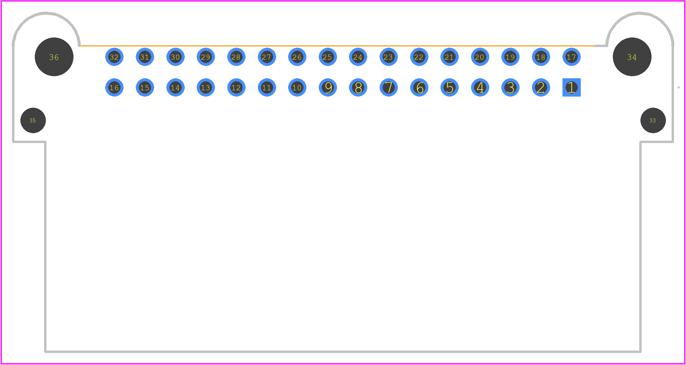 1241656-1 - TE Connectivity PCB footprint - Other - Other - 1241656-1-4