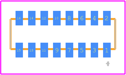 CLP-108-02-G-D - SAMTEC PCB footprint - Other - Other - CLP-108-02-G-D-3