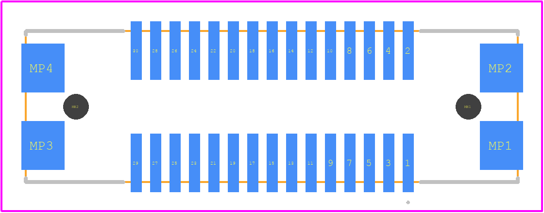 FX26-30S-1SV15 - Hirose PCB footprint - Other - Other - FX26-30S-1SV15-2