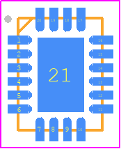 MIC22400YML-TR - Microchip PCB footprint - Quad Flat No-Lead - Quad Flat No-Lead - 20-Lead QFN_
