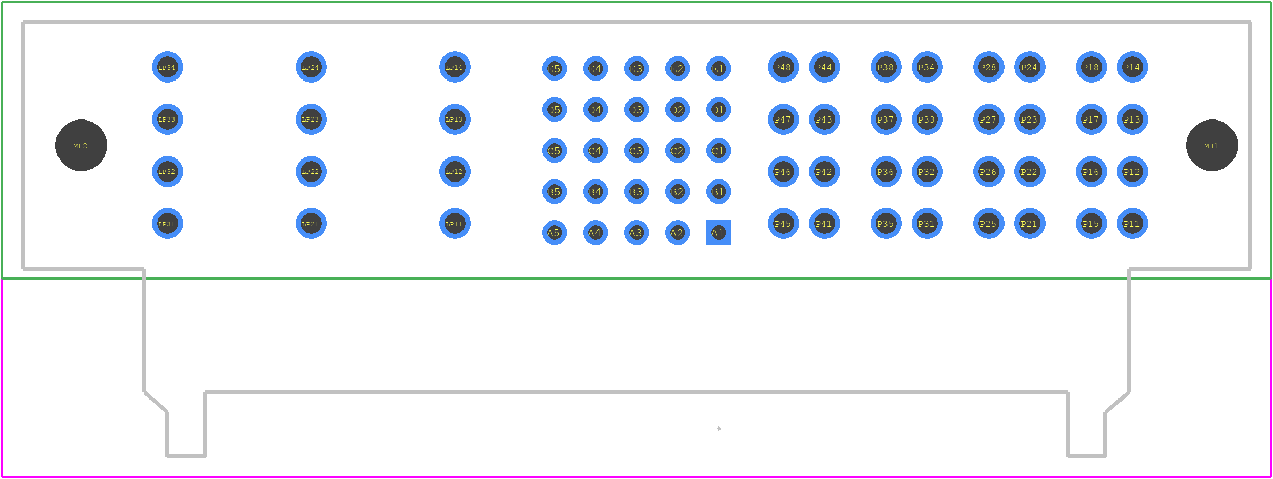 2391170-4 - TE Connectivity PCB footprint - Other - Other - 2391170-4-3